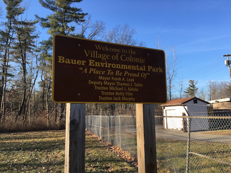 Bauer Park Sign