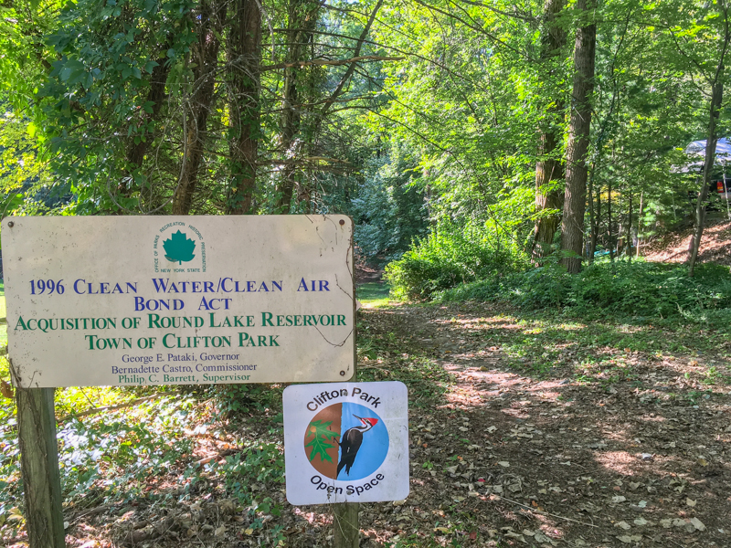 North Woods Nature Preserve entrance