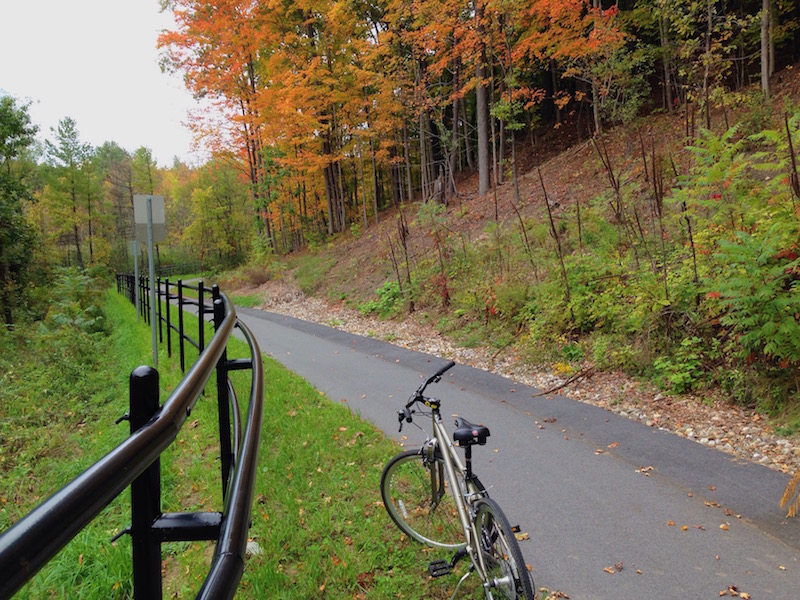 Malta cutoff trail in fall