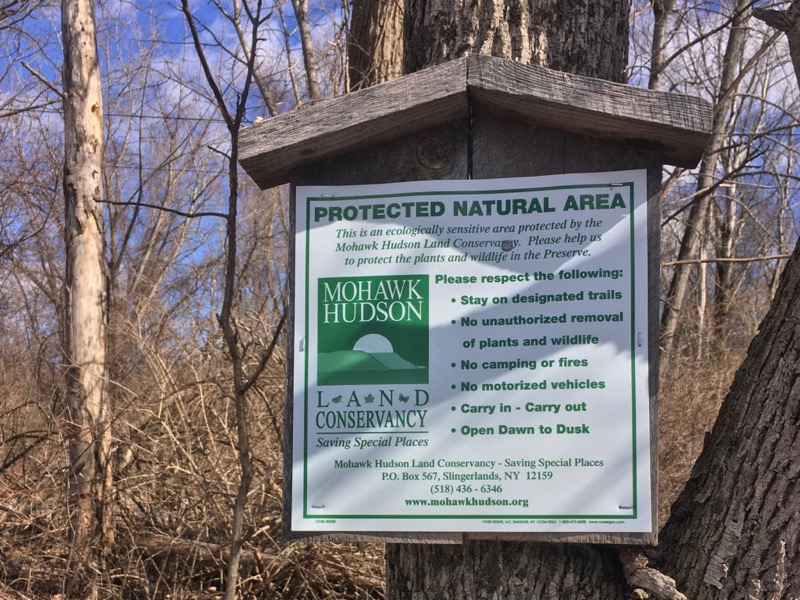 Mohawk Hudson Land Conservancy Sign