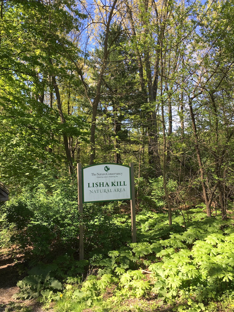 Sign at Entrance to Lisha Kill Natural Area