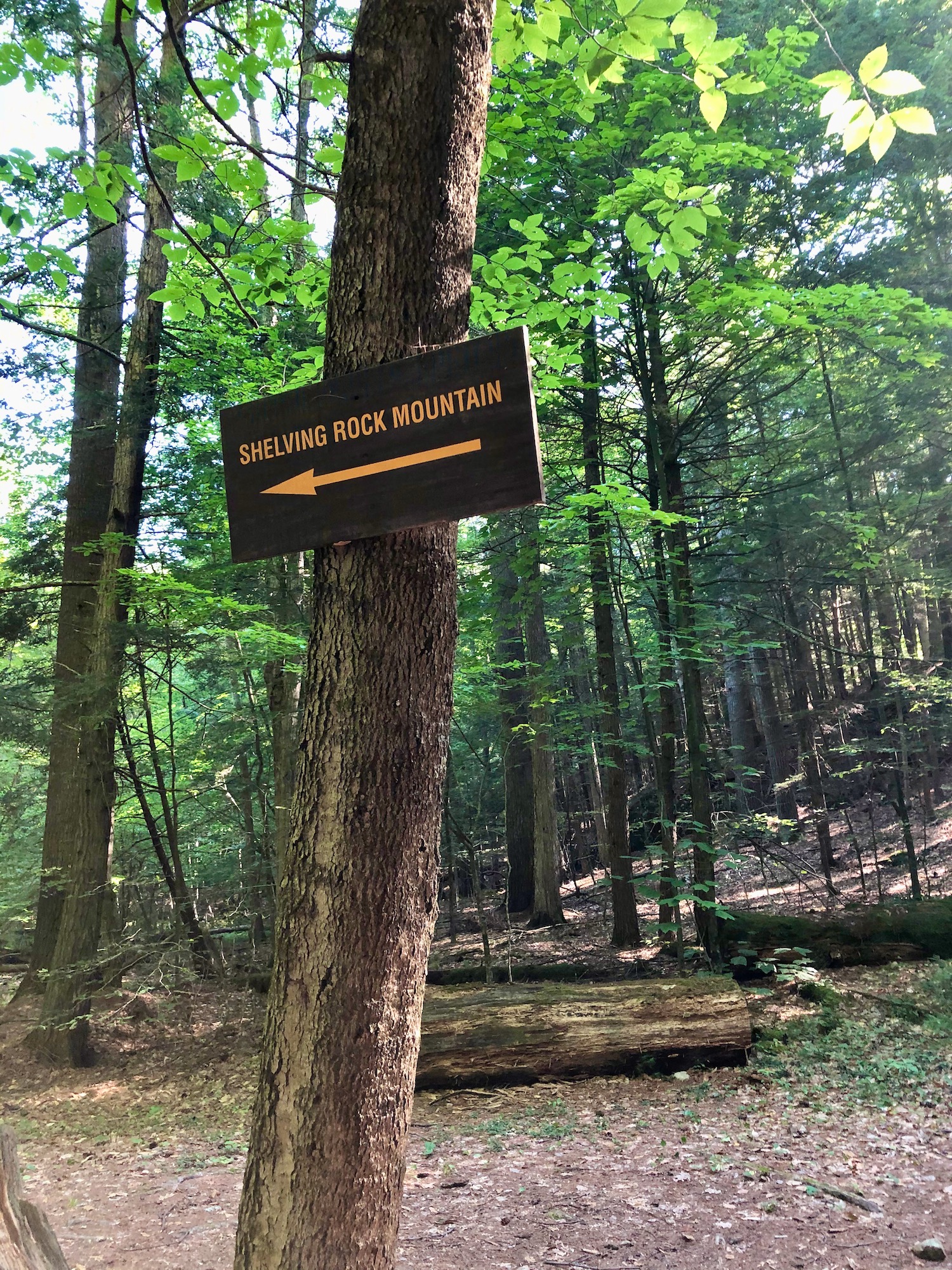 Sign at start of hike