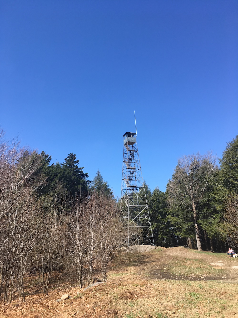 Approaching the fire tower
