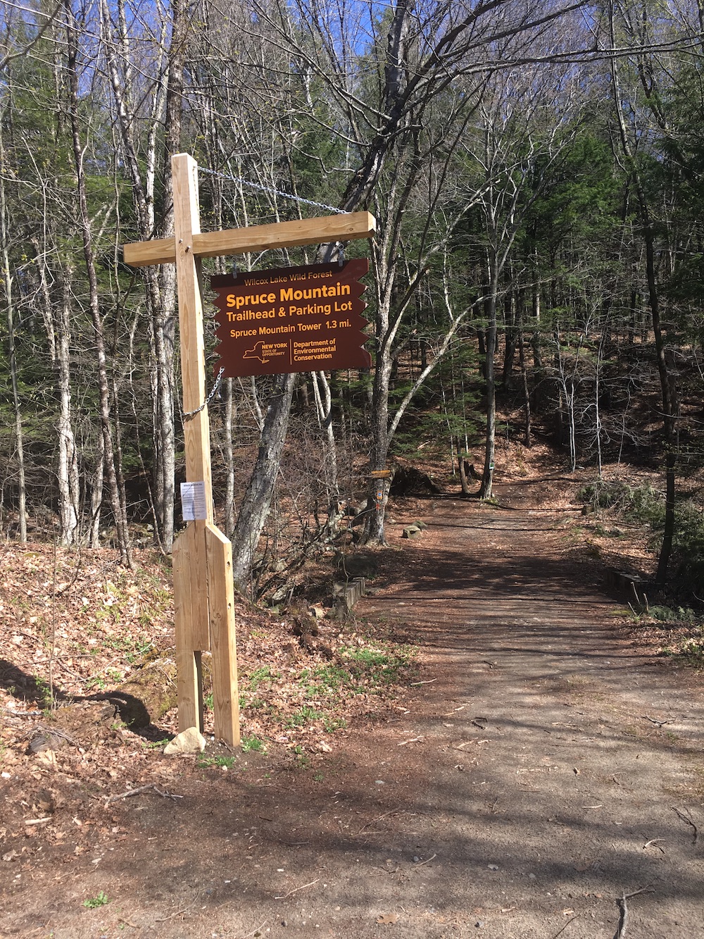 Spruce Mountain entrance